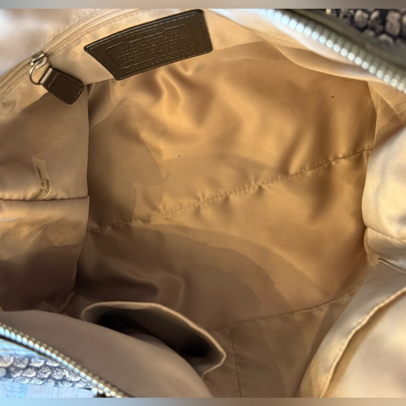 Coach Taylor Python Print Bag. Soft Canvas Excellent Condition. - Picture 5 of 5